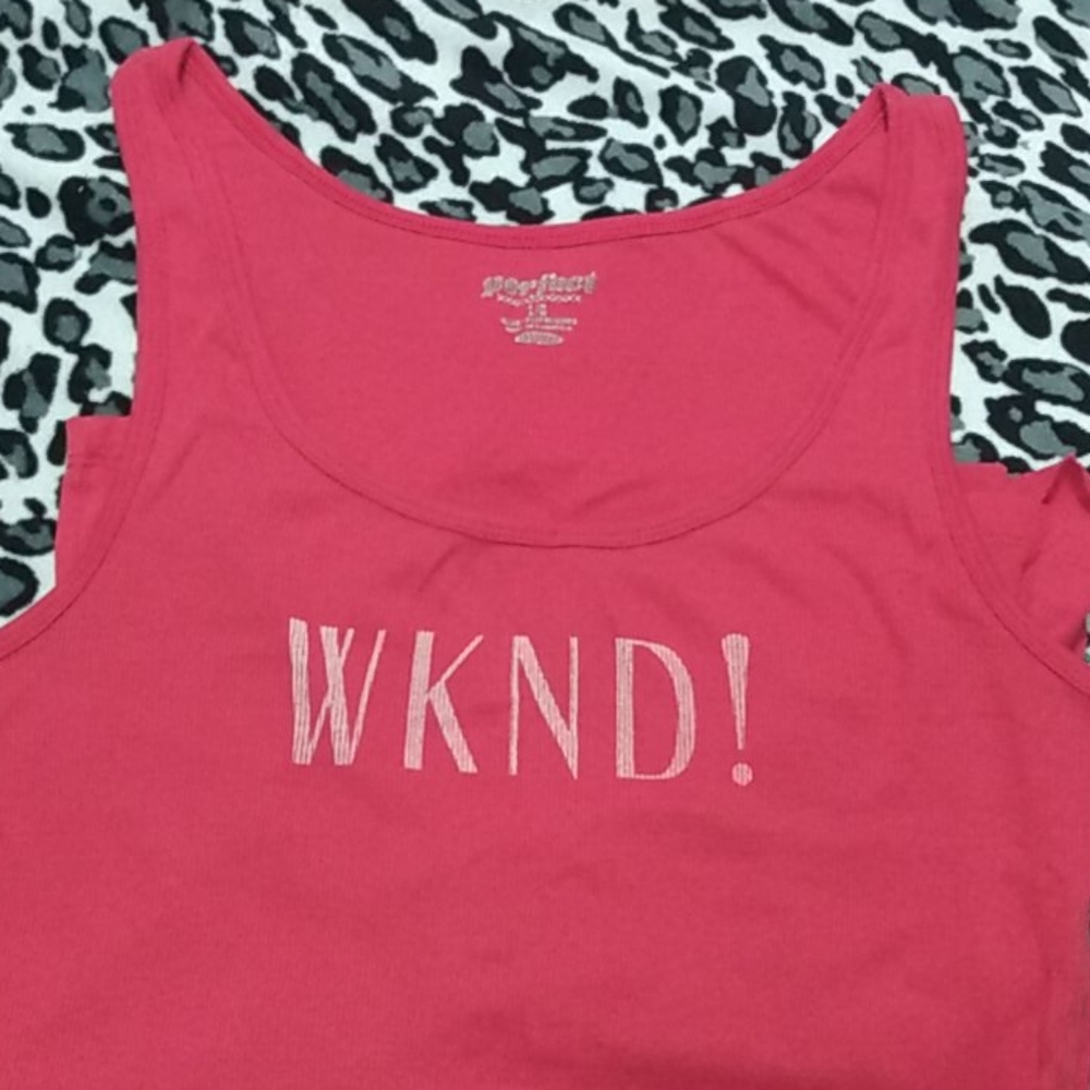 Red Tank Top Size LARGE